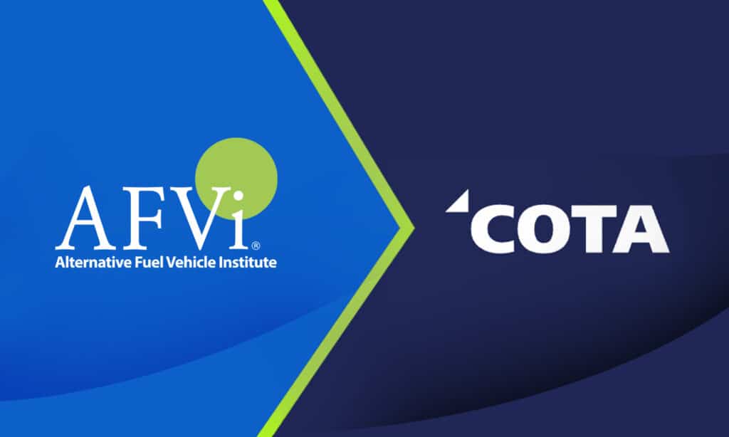 The logos for AFVi and COTA.